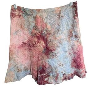 Tie Dye Skirt A-line Rough And Tumble Vintage 8 Whimsical Festival Granola Girl